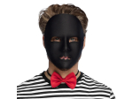 Pc. Masque visage Mime noir