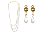 Set de bijoux Pearl (pendants d'oreille et collier)