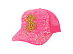 Casquette Dollar fluo rose (réglable)