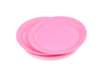 SET DE 20 ASSIETTES VITAMINE EN CARTON D23CM ROSE SANS FILM PLASTIQUE