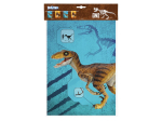 Guirlande de fanions papier T-Rex  (14 x 20 cm)(3 m)