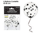 6 Ballons Confettis