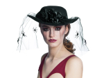 Chapeau Spider widow avec voile