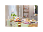 Chemin de table Gala Pistache Green