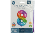 Ballon Chiffre 8 Multicolore 86cm