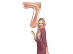 Ballon Chiffre 7 Rose Gold 86cm