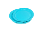 SET DE 20 ASSIETTES VITAMINE EN CARTON D18CM BLEU SANS FILM PLASTIQUE