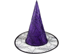 chapeau sorcière violet dentelle