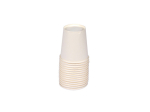 SET DE 50 GOBELETS EN CARTON 20CL BLANC