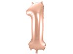 Ballon Chiffre 1 Rose Gold 86cm