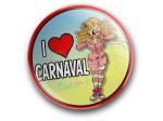 Badge I love Carnaval