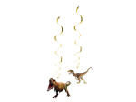 Set 2 Swirl décorations T-Rex double face (85 cm)