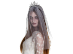 Couronne Princesse Zombie avec voile