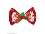 NOEUD PAPILLON DE NOËL PAILLETTES ROUGES