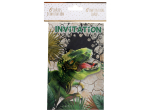 Carte invitation Dinosaure Multicolore