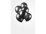 Ballon Noir - Effet Metallic