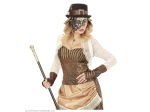 DEMI-MASQUE STEAMPUNK ARGENT