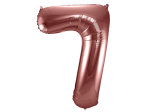 Ballon aluminium Chiffre 7 Bronze - 86 cm