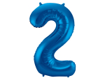 Ballon Chiffre 2 Bleu 86cm