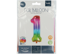 Ballon Chiffre 1 Multicolore 86cm