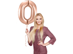 Ballon Chiffre 0 Rose Gold 86cm