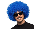 Perruque Afro Bleu