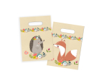 SET DE 6 SACS A BONBONS EN PAPIER H23CM AMIS NATURE