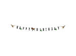 Guirlande de lettre en carton T-Rex 'Happy Birthday' (205 cm)