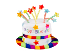 Chapeau Rainbow pie 'Happy Birthday'