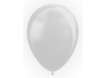 10 Balloons 12" metallic silver