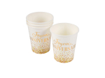 SET DE 6 GOBELETS EN CARTON 25CL ANNIVERSAIRE GOLD