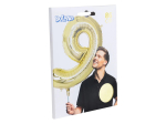 Ballon en aluminium '9' or