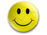 Badge Smiley souriant