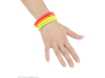 Set de "4 BRACELETS EN PERLES MULTICOLORES"