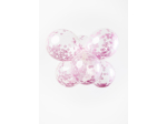 Ballon Transparent - Confetti Rose Pastel