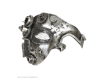 DEMI-MASQUE STEAMPUNK ARGENT