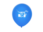 6 Ballons en latex T-Rex double face (25 cm)