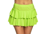 Mini-jupe Ruffles vert fluo