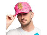 Casquette Dollar fluo rose (réglable)