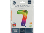 Ballon Chiffre 7 Multicolore 86cm