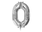 Ballon en aluminium '0' argent