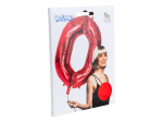 Ballon en aluminium '0' rouge