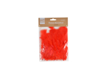 PLUMES DECORATIVES NATURELLES H17CM ROUGE 35 PIECES