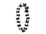 Collier à fleur noir / blanc