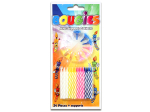 24 bougies avec supports couleurs assorties