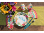 Assiette Aloha Multicolore Ø 22.5 cm Sachet de 10 pièces