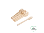 SET DE 12 FOURCHETTES EN BOIS H16CM