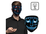 Masque lumineux LED Killer Smile Bleu