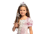 Set Princesse magique (tiare et baguette 34 cm)